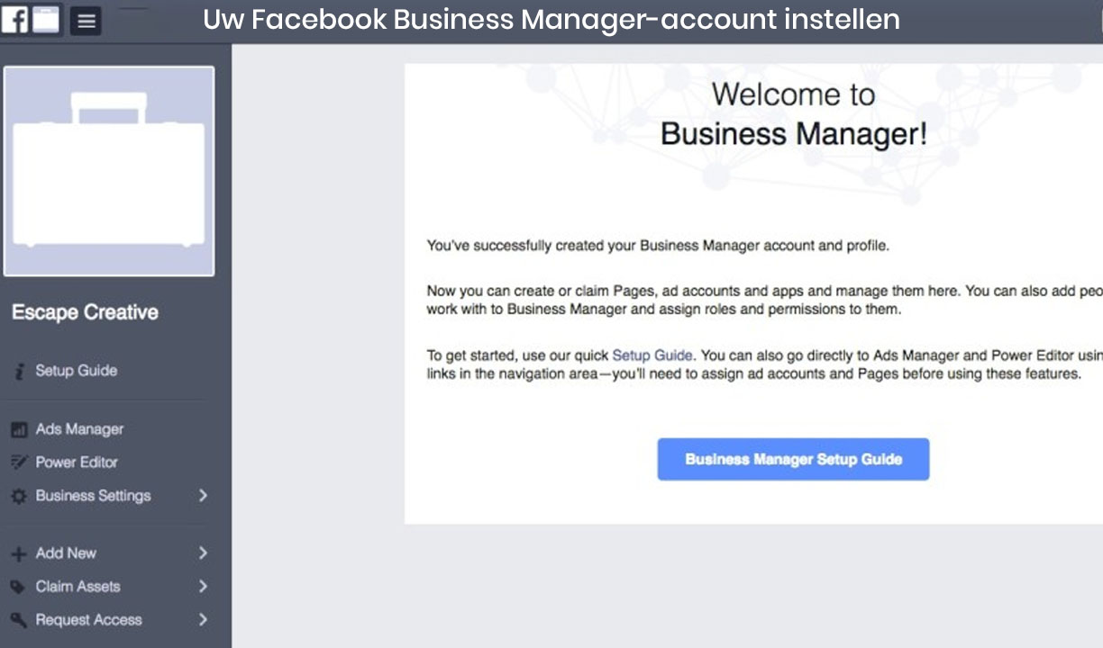 Facebook business manager account: Hoe maak je er een aan?